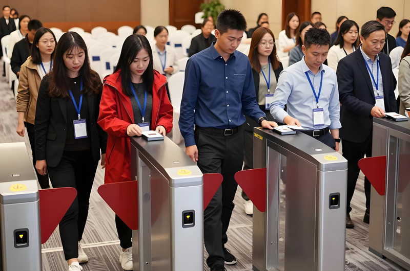 闸机租赁在培训会的应用解决方案